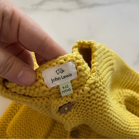 John Lewis Marigold Knit Cardigan Sweater Size 9-12 Months - Picture 5 of 8